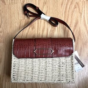 Parodia crossbody straw bag